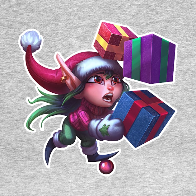 clumsy christmas elf by JoaoVagner